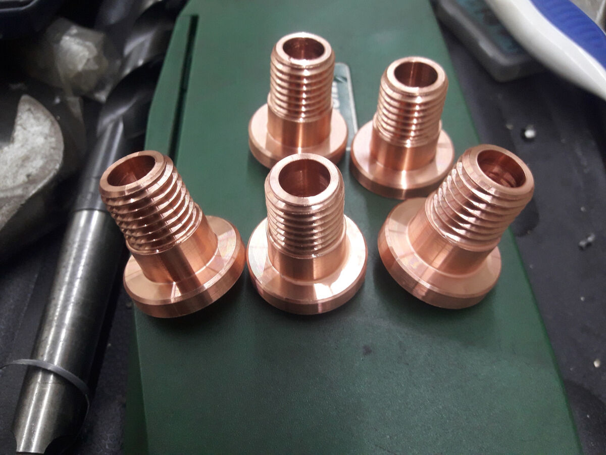 Machined copper nozzles
