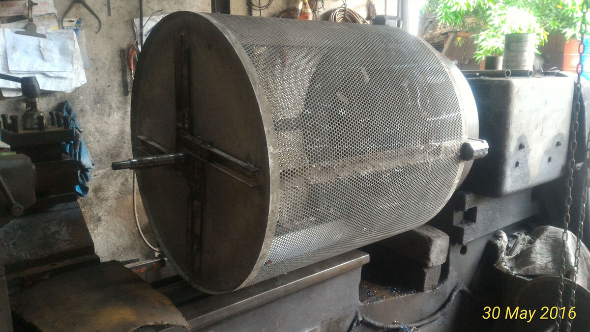 Perforated drum fabrication